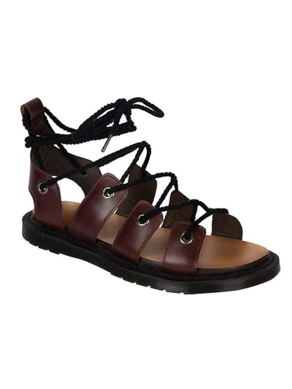 Dr. Martens Jasmine Lace Up Ankle Wrap Leather Sandals